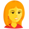 Woman emoji on Messenger
